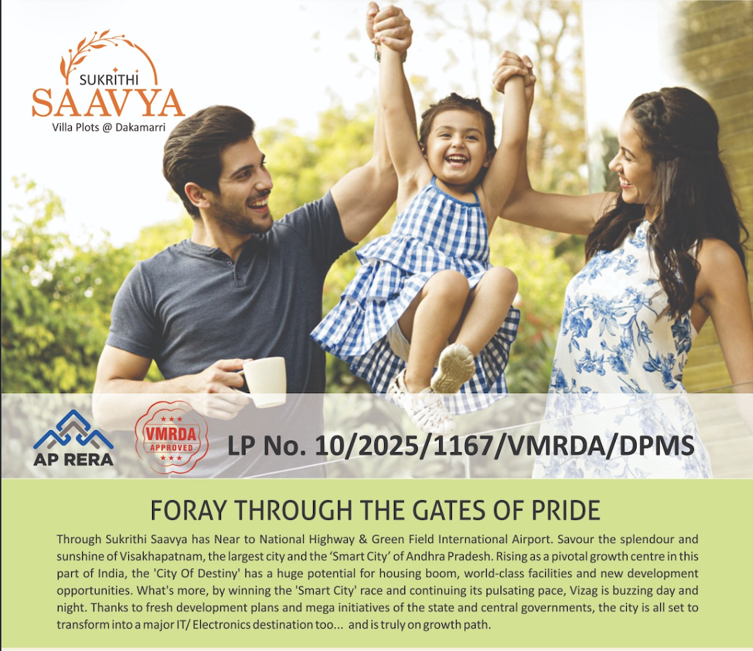 Sukrithi Saavya – Your Perfect Plot for a Peaceful Future in Visakhapatnam