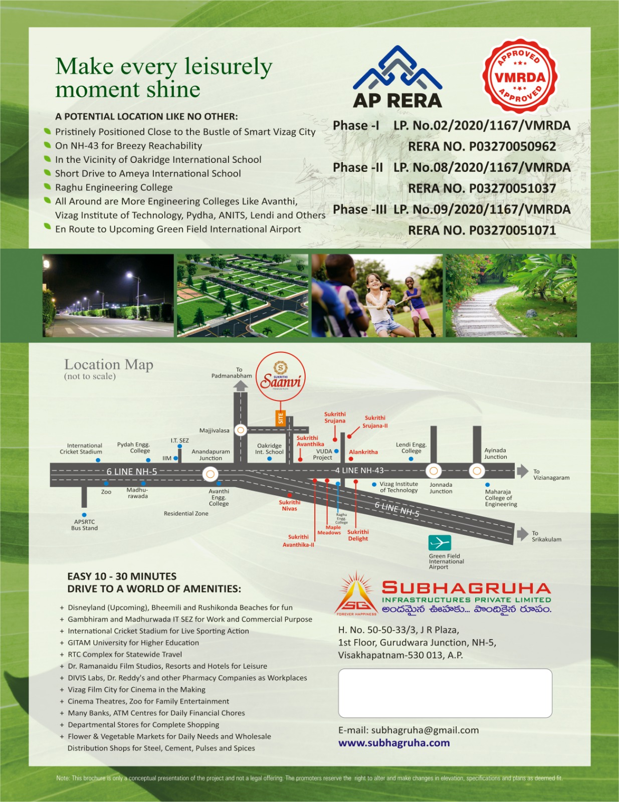 Sukrithi Saanvi - Premium plots in Visakhapatnam