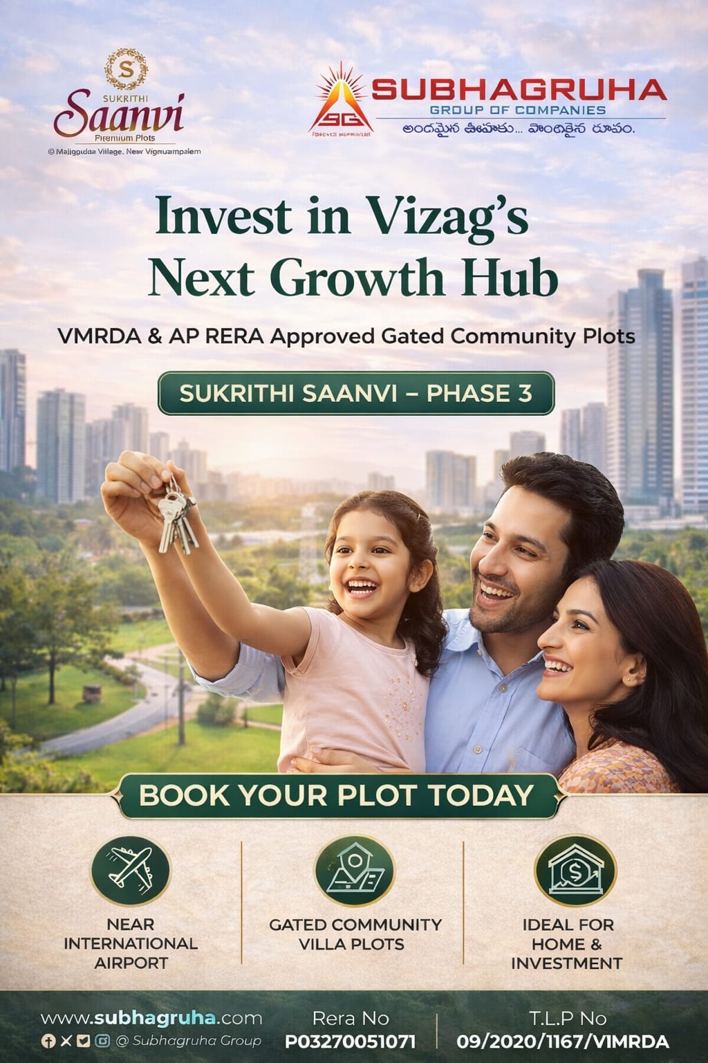 Subhagruha Saanvi Plots in Visakhapatnam